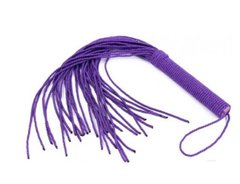 Флоггер DS Fetish Rope flogger purple - картинка 1