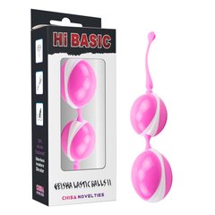 Вагинальные шарики - Chisa Geisha Lastic Double Balls II, Hi-Basic Pink - картинка 1