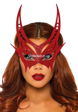 Блискуча маска диявола Leg Avenue Glitter devil mask O/S - картинка 1