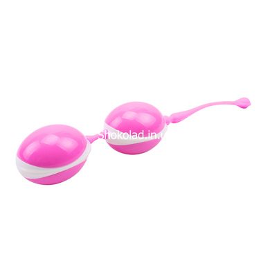 Вагінальні кульки-Chisa Geisha Lastic Double Balls II, Hi-Basic Pink, Рожевий - картинка 2