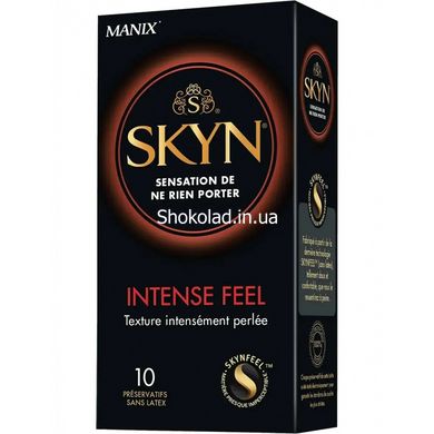 Презервативи з рельєфом Skyn Intense Feel, безлатексні (ціна за пачку, 10 шт.) - картинка 1
