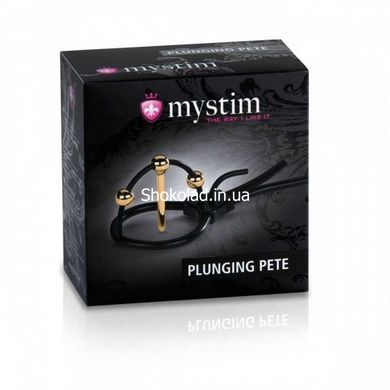 Лассо на пенис с уретральным катетером и электростимуляцией MYSTIM - Mystim Plunging Pete - картинка 2