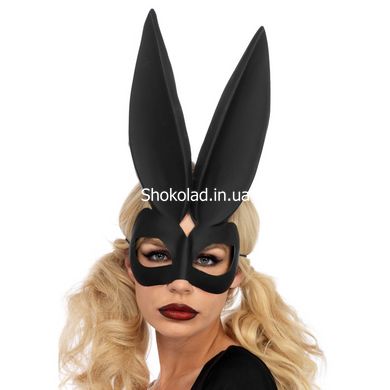 Маска кролика черная Leg Avenue Bad bunny eye mask O/S - картинка 1