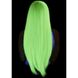 Перука пряма довга Leg Avenue, салатова, світиться в ультрафіолеті, 84 см, розмір O/S - зображення 5