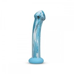 Фалоімітатор нереалістичний Gildo зі скла, блакитний - картинка 1