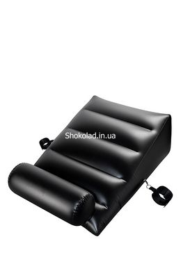 Подушка для сексу DARK MAGIC RAMP Wedge INFLATABLE CUSHION, Черный, 95 x 60 x 36 (Д x Ш x В) - картинка 1