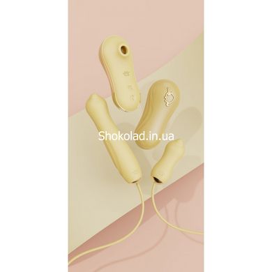 Набор секс игрушек Zalo UNICORN Vibratrion & Thrusting Set - Yellow - картинка 10