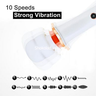 Вибратор-Микрофон черный Massager Super Powerful USB 10 Function - картинка 8