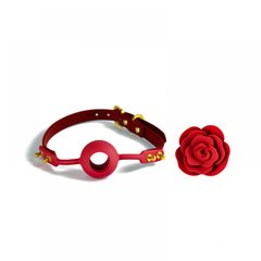 Кляп у формі Троянди червоний Rose Ball Gag UPKO - картинка 1