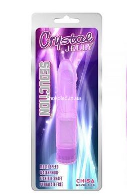 Вибратор прозрачный Chisa Crystal Jellie Purple - картинка 3