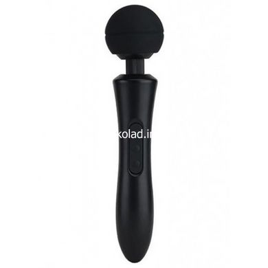 Вібратор-мікрофон з пульсацією чорний Massager Ultra Powerful -Big USB - картинка 3