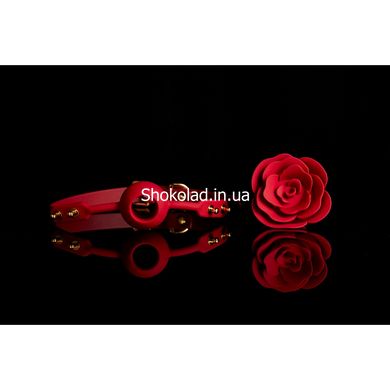 Кляп у формі Троянди червоний Rose Ball Gag UPKO - картинка 4