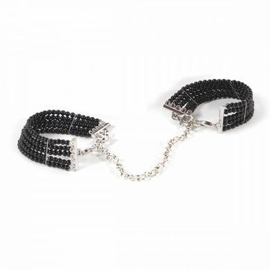 Браслети-наручники PLASIR Nacre чорні перли Bijoux Indiscrets - картинка 4