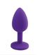 Анальна пробка Purple Silicone Light Violet, s, Фіолетовий, для новачків - зображення 2