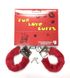 Наручники с мехом Fur Love Cuffs, Red - изображение 2