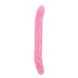 Фалоімітатор двосторонній рожевий Chisa Hi-Rubber 32,5 см * 3,5 см, Рожевий - зображення 2