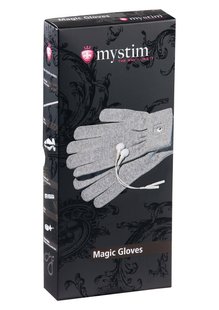 Рукавички для електростимуляції Mystim Magic Gloves сірі - картинка 1