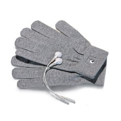 Рукавички для електростимуляції Mystim Magic Gloves сірі - картинка 1