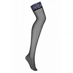 Панчохи Obsessive Drimera stockings blue L / XL - картинка 1