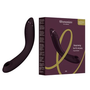 Вібратор для точки G c вакуумною стимуляцією Womanizer OG Aubergine - картинка 1