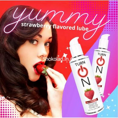 Їстівний лобрикант Wet Turn On Yummy Strawberry Flavored Lube 118 мл - картинка 3