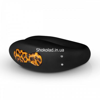 Вибратор для пар Zuna Couples Vibrator с сумочкой, черный, леопардовый - картинка 2