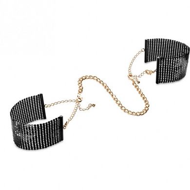 Браслети-наручники DESIR METALLIQUE чорні Bijoux Indiscrets - картинка 2