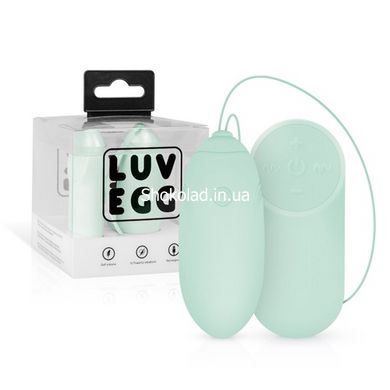 Віброяйце з дистанційним пультом Luv Egg, силіконове, зелене, 6.5 х 3.5 см - картинка 6