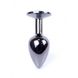 Анальна пробка з каменем Plug-Jewellery Dark Silver PLUG-Rose розмір S - зображення 3