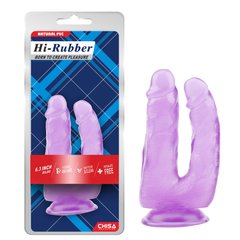 Фалоімітатор подвійний Hi-Rubber Chisa Purple - картинка 1
