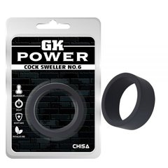 Кільце ерекційне GK Power cock Sweller №6, Черный - картинка 1