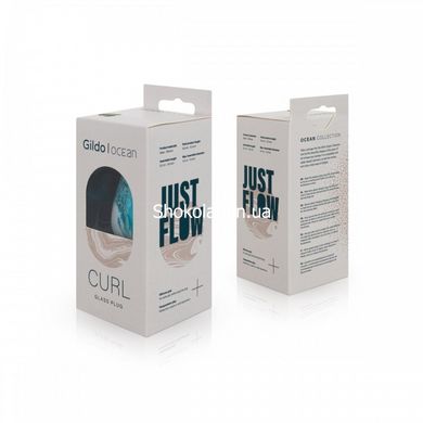 Анальна пробка Gildo - Ocean Curl Glass Butt plug - картинка 7
