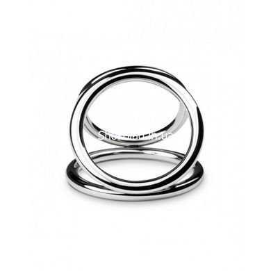 Эрекционное кольцо металлическое, тройное Sinner-Triad Chamber Metal Cock - картинка 2