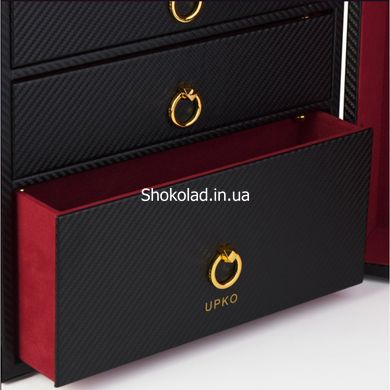 Шафа-валіза для БДСМ аксесуарів Upko, з італійської шкіри, чорна, 14 предметів - картинка 16