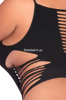 Боди Slice N Dice Seamless Bodysuit черный, Plus Size - картинка 5