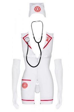 Медсестра платье + перчатки emergency dress stetoskop obsessive SM - картинка 4