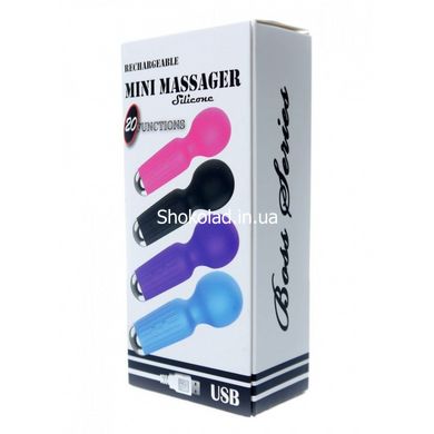 Мини-Вибратор для клитора розовый Rechargeable Mini Masager USB 20 Functions - картинка 6