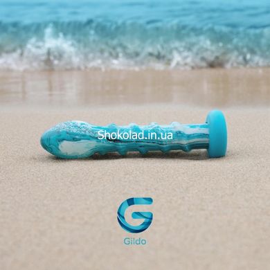 Анальная пробка Gildo - Ocean Wave Glass Dildo - картинка 1