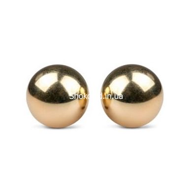 Вагінальні кульки металеві Easytoys, золотий, 2,5 см - картинка 2