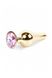 Анальна пробка з рожевим каменем Plug-Jewellery Gold BUTT PLUG-Rose - зображення 8