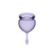 T360907 менструальні чаші Satisfyer Feel good Menstrual Cup Lila, Фіолетовий - зображення 2