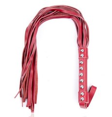 Флоггер DS Fetish Leather flogger red suede leather - картинка 1