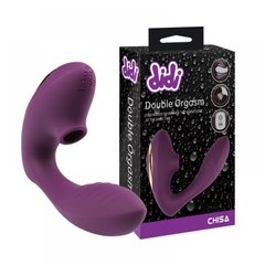 Вакуумний вібратор для пар Didi Double Orgasm, Фіолетовий - картинка 1