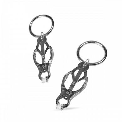 Зажимы для сосков с кольцами EasyToys Clover Clamps With Clips - картинка 2