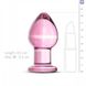 Пробка скло рожева Gildo Pink Glass buttplug No. 26, Рожевий - зображення 3