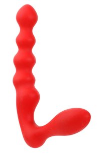 Анальный стимулятор PURRFECT SILICONE BUTT PLUG, RED - картинка 1