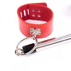 Розпірка з наручниками та поножами DS Fetish, метал, червона - картинка 1