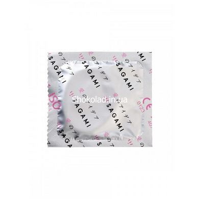 Ультратонкі презервативи із натурального латексу Sagami Xtreme Strawberry, 10 шт, 0,04 мм - картинка 5