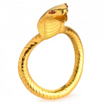 Эрекционное кольцо на пенис Cobra King золотистое - картинка 2