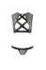 Комплект белья в сеточку со стреп-лентами S/M чорний DEBRA SET Passion - изображение 3